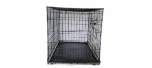 Black wire dog crate